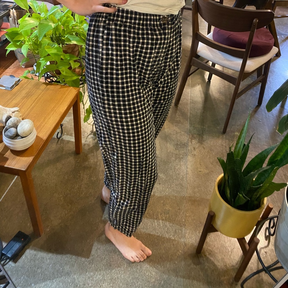 Bohme Plaid Black and white pants